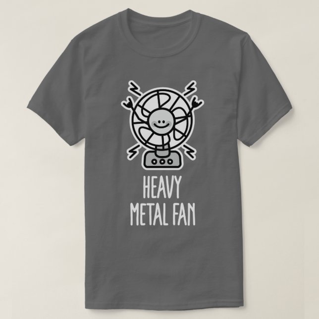 Funny Heavy Metal Fan ventilator Punk Hard Rock Mu T-Shirt (Design Front)