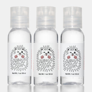 Funny Hedgehog. Have A Nice Day Customizable Hand Sanitizer