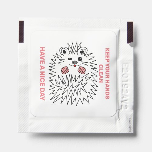 Funny Hedgehog Have A Nice Day Customizable Hand Sanitizer Packet