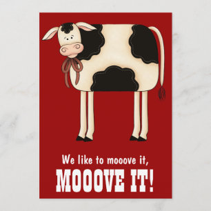 Funny Heifer Cow Bachelorette Party Invitation