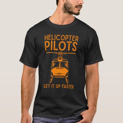 Funny Helicopter Pilot Men Women Cute Aviation Cho T_Shirt