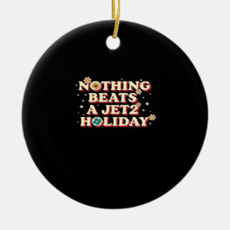 Funny Help  Ceramic Ornament