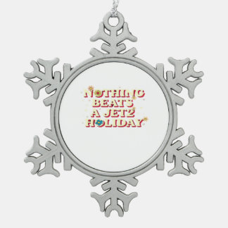 Funny Help  Snowflake Pewter Christmas Ornament