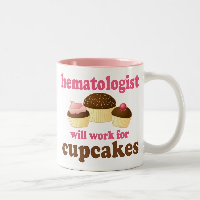 Funny Hematologist Two-Tone Coffee Mug (Right)