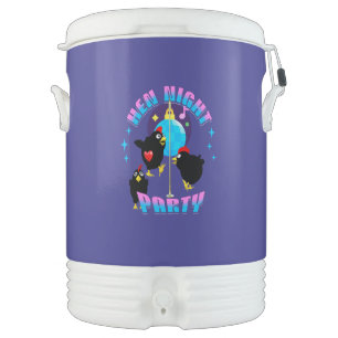 Funny Hens Night Chicken Party Humor Beverage Cooler