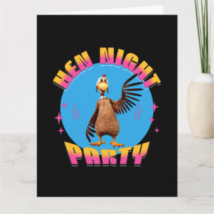 Funny Hens Night Chicken Party Humor Card