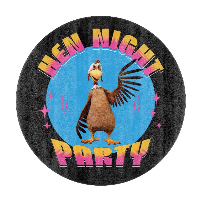Funny Hens Night Chicken Party Humor Cutting Board (Front)