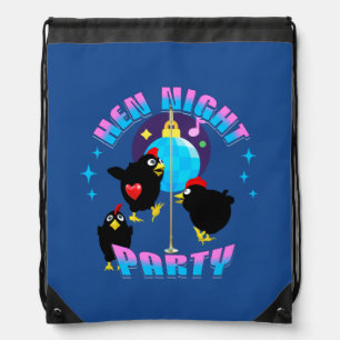 Funny Hens Night Chicken Party Humor Drawstring Bag