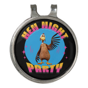 Funny Hens Night Chicken Party Humor Golf Hat Clip