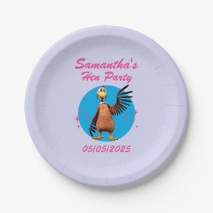 Funny Hens Night Chicken Party Humor Paper Plates