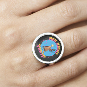 Funny Hens Night Chicken Party Humor Ring