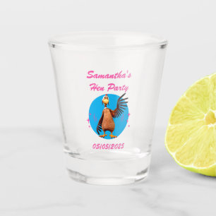 Funny Hens Night Chicken Party Humor Shot Glass