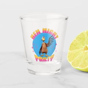 Funny Hens Night Chicken Party Humor Shot Glass