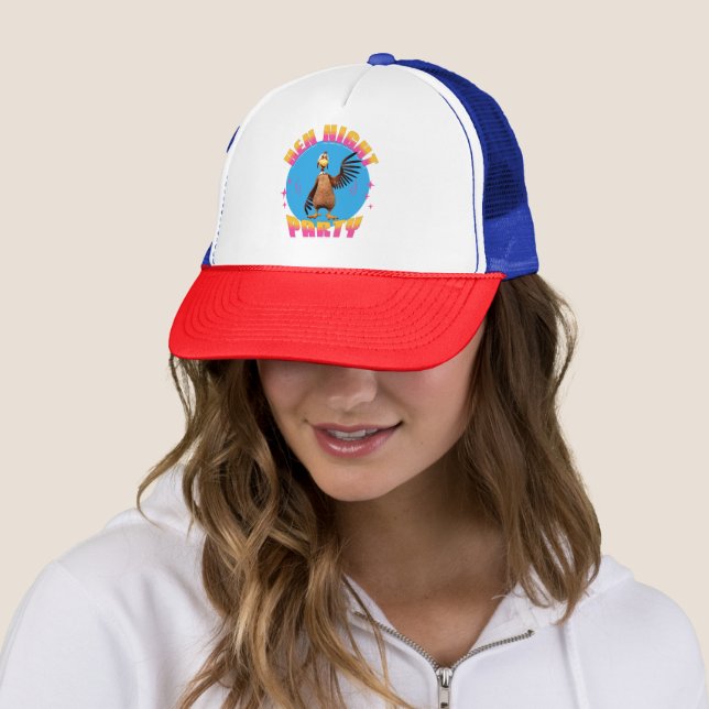 Funny Hens Night Chicken Party Humor Trucker Hat (In Situ)
