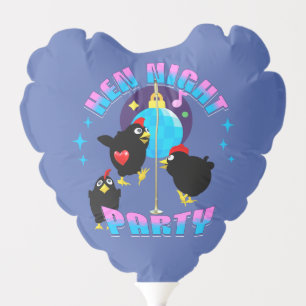 Funny Hens Night Party Funny Chicken  Balloon