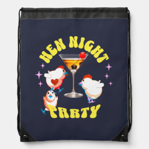 Funny Hens Night Party Funny Chicken Drawstring Bag