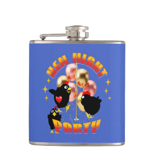 Funny Hens Night Party Funny Chicken  Flask