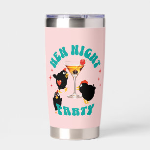 Funny Hens Night Party Funny Chicken Insulated Tumbler