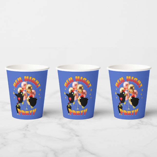 Funny Hens Night Party Funny Chicken  Paper Cups (Multi)