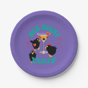 Funny Hens Night Party Funny Chicken Paper Plates
