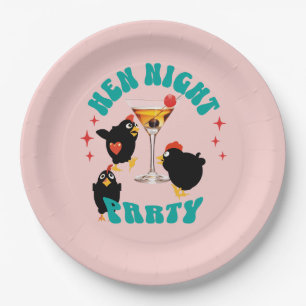 Funny Hens Night Party Funny Chicken Paper Plates