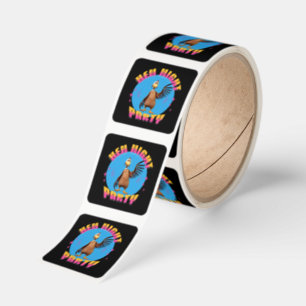 Funny Hens Night Party Funny Chicken  Square Sticker
