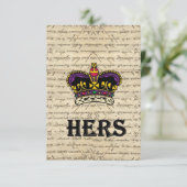 Funny hers text & crown (Standing Front)