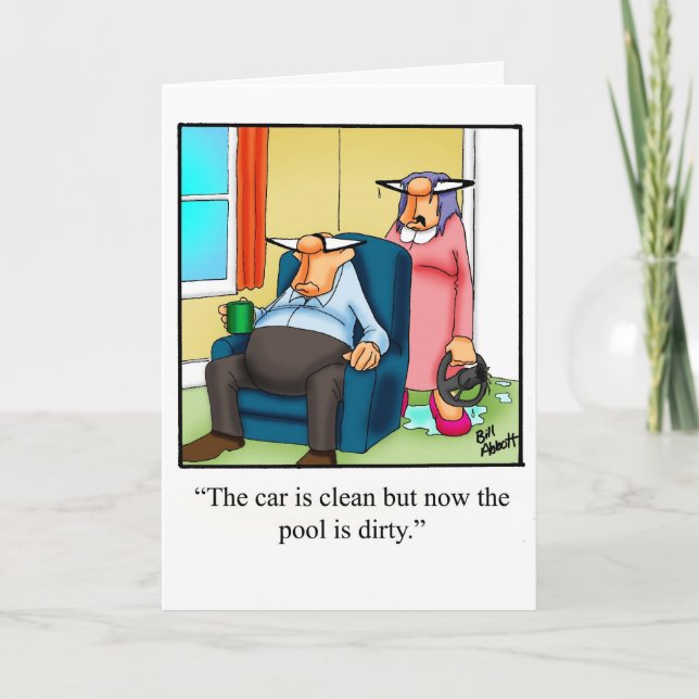 Funny Hi And Hello Humor Greeting Card (Front)