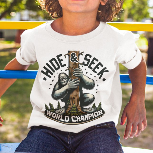 Funny Hide & Seek World Champion Bigfoot T-Shirt (Creator Uploaded)