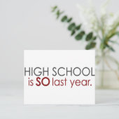 Funny High School Grad Postcard (Standing Front)