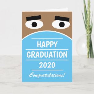 Funny High School Graduate Class of 2024 face mask Card