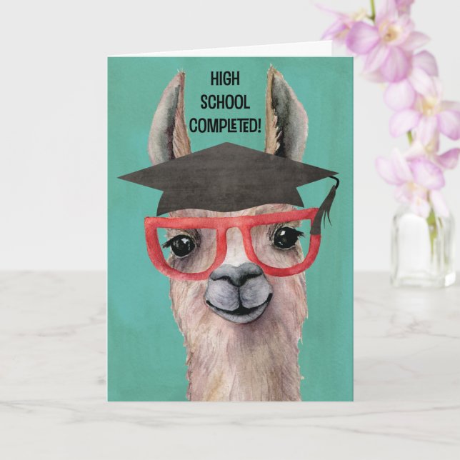 Funny High School Graduation Card (Orchid)