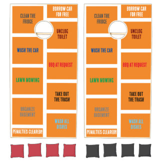 Funny High Stakes Fearless Players Cornhole Set