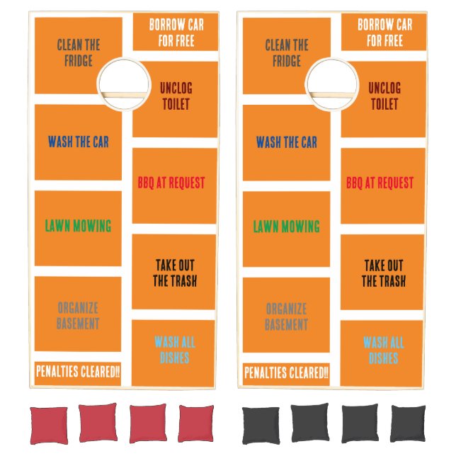 Funny High Stakes Fearless Players Cornhole Set (Set)