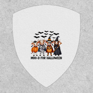 Funny Highland Cow Moo-d for Halloween Patch