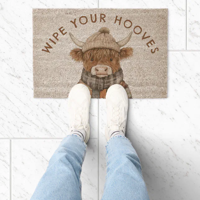 Wipe Your Hooves - Alpaca Doormat | Zazzle