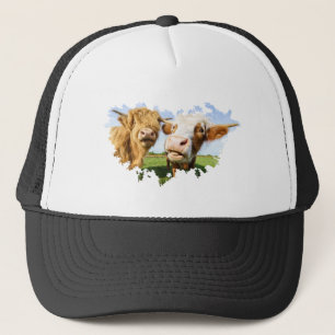 Funny Highland Cows Trucker Hat