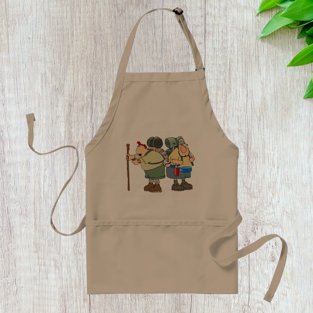 Funny Hikers Outdoor Adventure Camping Humor  Adult Apron (Creator Uploaded)