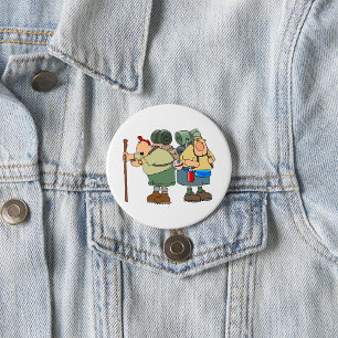 Funny Hikers Outdoor Adventure Camping Humor  Button