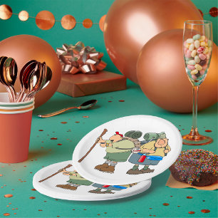 Funny Hikers Outdoor Adventure Camping Humor Paper Plates