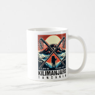 Funny Hiking Art Climbed Mount Kilimanjaro For Hik Coffee Mug