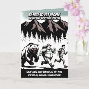 Funny Hiking Birthday Card