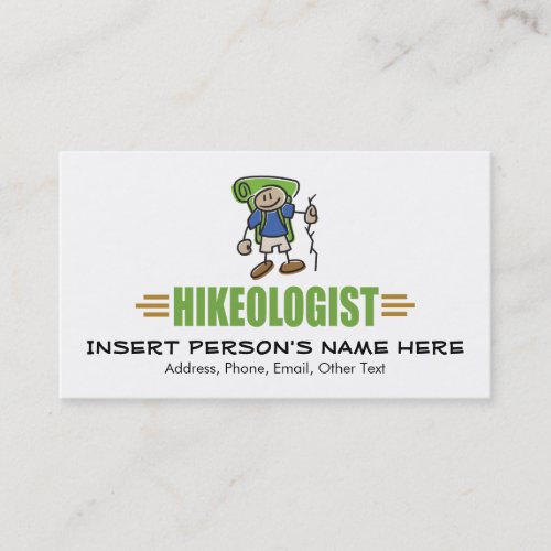 Funny Hiking Business Cards