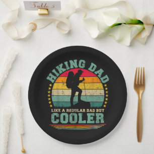 Funny Hiking Dad Like A Regular Dad Hiking Paper Plates