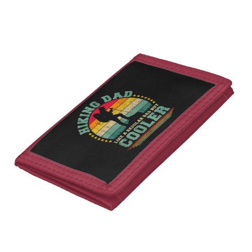 Funny Hiking Dad Like A Regular Dad Hiking Trifold Wallet