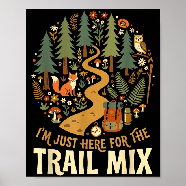 Funny hiking for women  poster (Front)