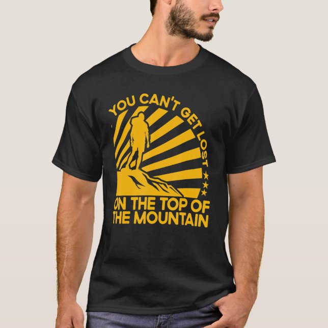Funny Hiking Meme Pun Quote Saying Wanderlust Funn T-Shirt (Front)