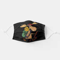 Funny Hiking Moose Face Mask