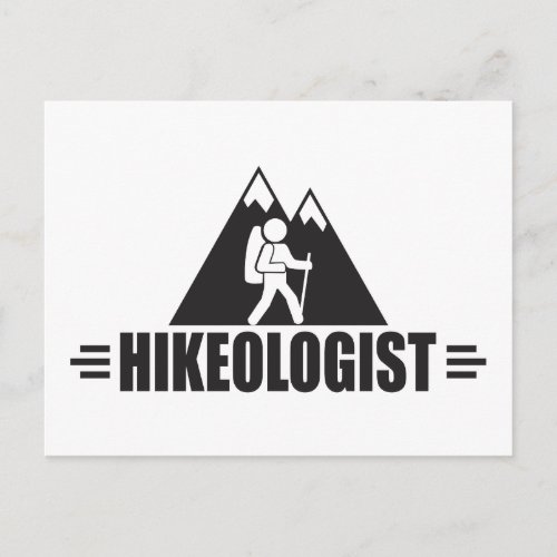 Funny Hiking Postcard