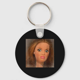 Funny Hilarious Disgusting Doll Face Meme Keychain